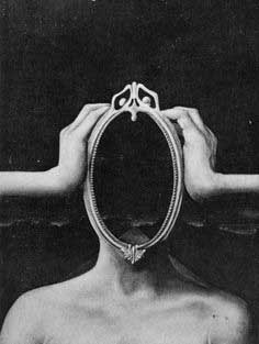 hands and empty mirror