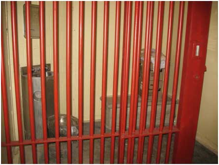 Cell area – no longer in use. Paul Bernardo was held here while he was awaiting for another transfer to jail outside of the area.