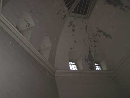 Inside the Old Don Jail In Toronto. Rotunda ceiling